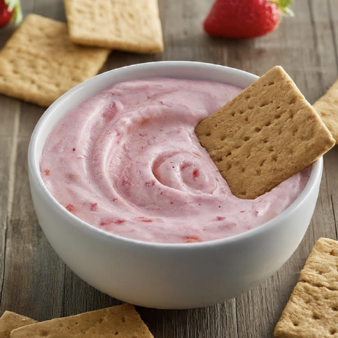 Dip Your Way to Delight: Light & Refreshing Strawberry Vanilla Dip!